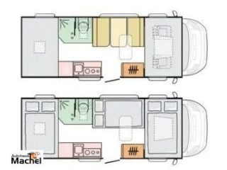 Adria Coral XL Plus 600 DP Doppelbetten für 6 Personen