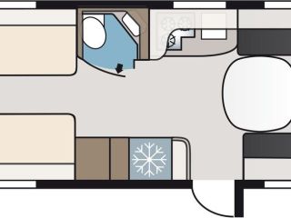 Kabe Royal 560 GLE KS/ Einzelbetten