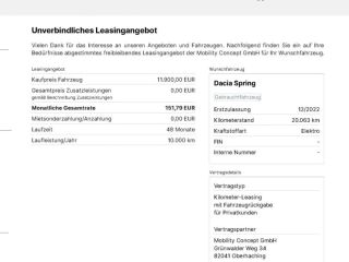 Dacia Spring ELECTRIC 45  Expression + CCS Schnellladefunktion